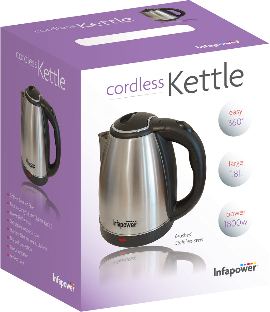 Infapower-1.8L-Brushed-Steel-Cordless-Kettle